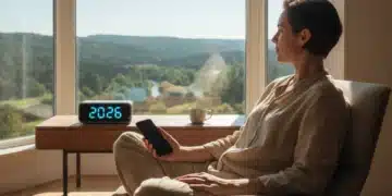 Mastering Digital Wellbeing: 7 Strategies for Balanced Screen Time in 2026 Person practicing digital detox with phone off, looking at nature.