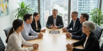 Bridging Generational Gaps: 3 Communication Strategies 2026 Diverse professionals collaborating at a conference table, symbolizing effective generational communication strategies.