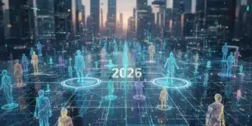 Futuristic digital identities in 2026, illustrating evolving online self-presentation