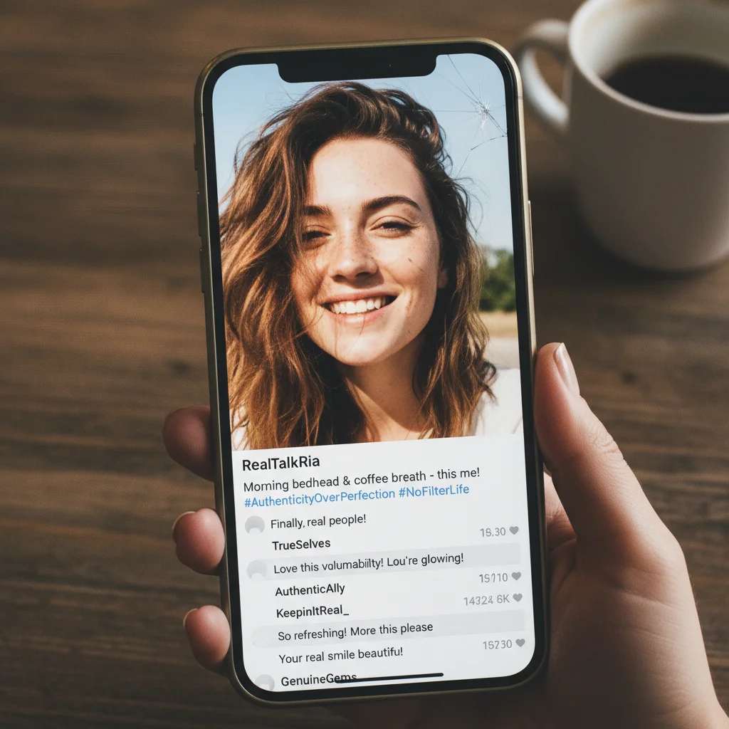 Raw and authentic social media post by Gen Z user