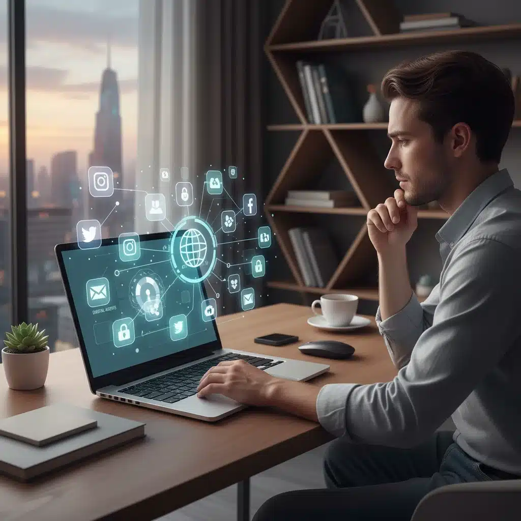 Organizing digital assets and accounts for future planning