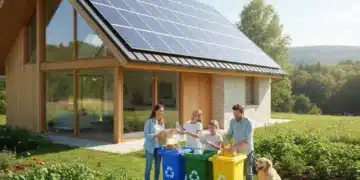 Sustainable Living Made Simple: 6 Practical Solutions to Reduce Your Household's Footprint in 2026 Family engaging in sustainable living practices at a modern eco-friendly home