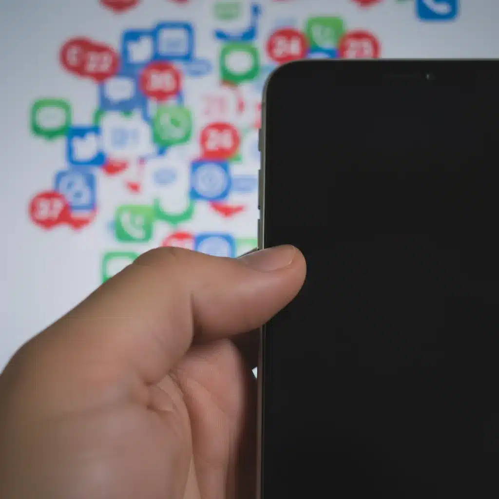 Hand turning off smartphone, digital disengagement