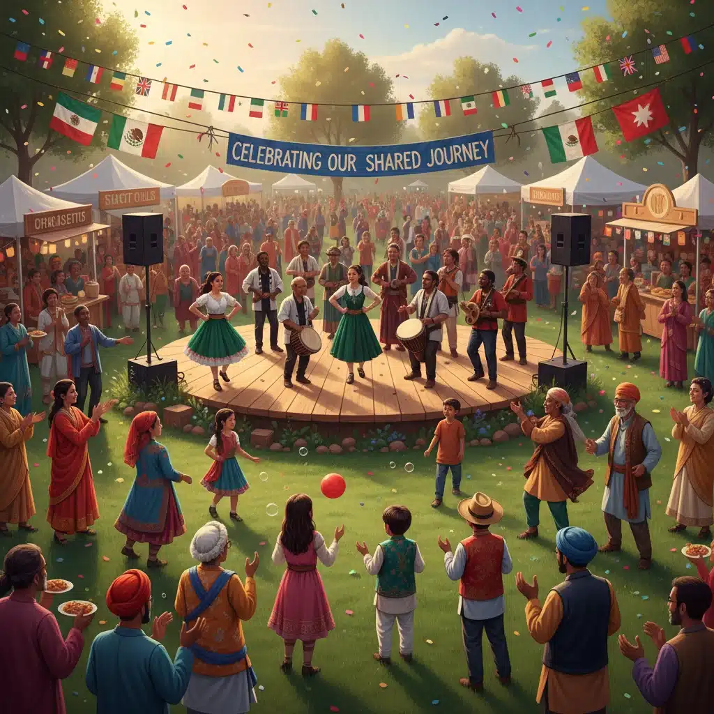 Vibrant community festival celebrating diverse cultures and fostering local interaction.