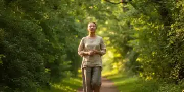 Mindfulness in Motion: 3 Daily Practices for Stress Reduction in 2026 Person practicing walking meditation in a peaceful park setting