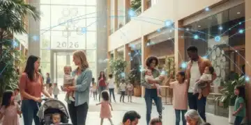 Diverse family structures interacting in a modern setting, representing 2026 trends.