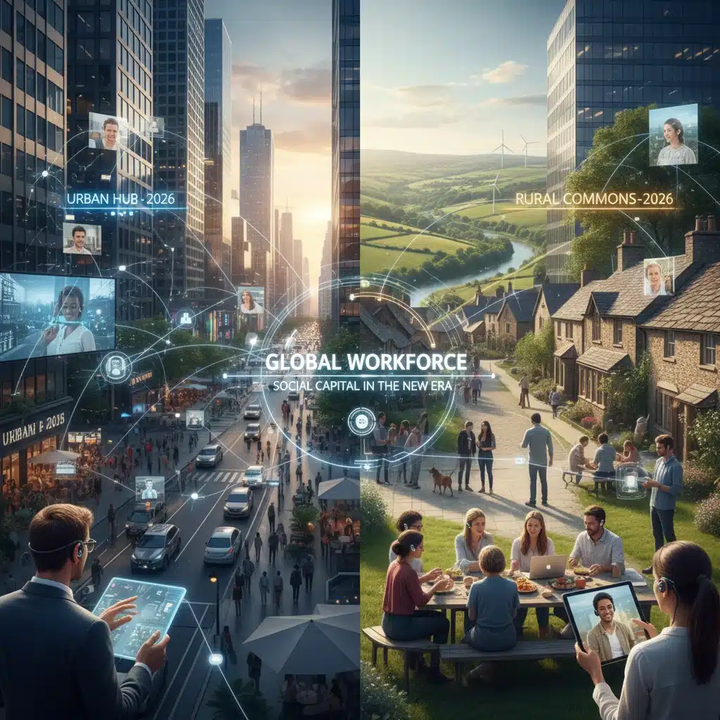 Remote Work’s Impact on Social Capital: Urban vs. Rural 2026